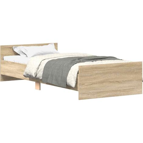 Maison Exclusive - Giroletto senza Materasso Rovere Sonoma 75x190 cm in Truciolato (1/5)