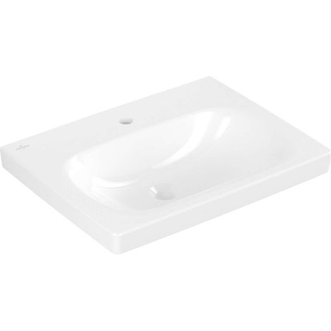Villeroy & Boch Skyla - Lavabo 60x46 cm, sans trop-plein, trou de robinetterie, blanc alpin 5A516101 (1/3)