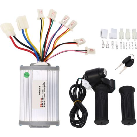 Manette d'accélérateur 24V 800W pour vélo électrique, contrôleur de moteur à balais avec affichage numérique, kit de conversion pour scooter (1/5)