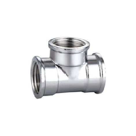 TEE FFF IN OTTONE CROMO IBP 1/2" -CONF