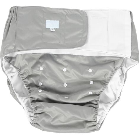 Couche Adulte Lavable Réutilisable - TPU Imperméable - 3 Couches - Ajustable Taille 90-150 cm - Pour Incontinence - 1 Pièce