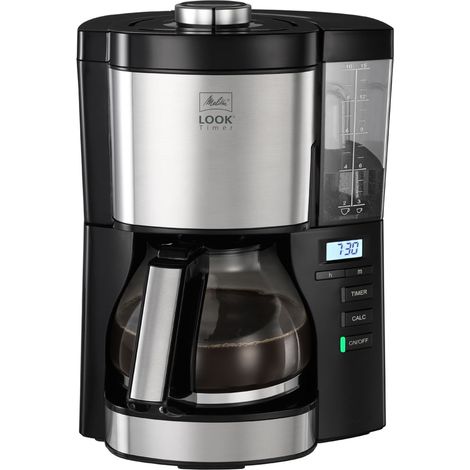 Cafetera de goteo Melitta Look V Timer 1025-08 Función Temporizador Depósito Extraíble 10 Tazas