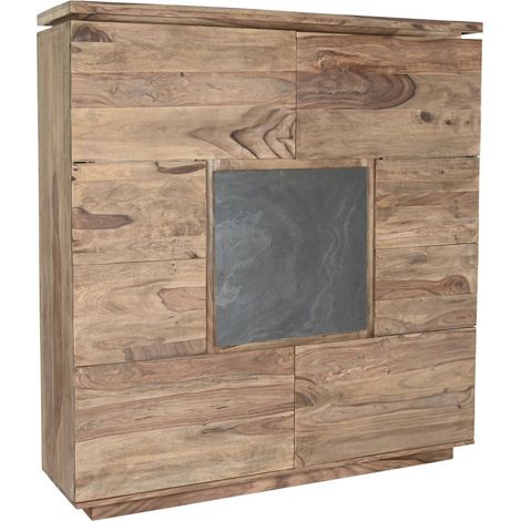 Armoire sheesham élégance et rangement robuste - Marron chocolat aux nuances riches et profondes (1/5)