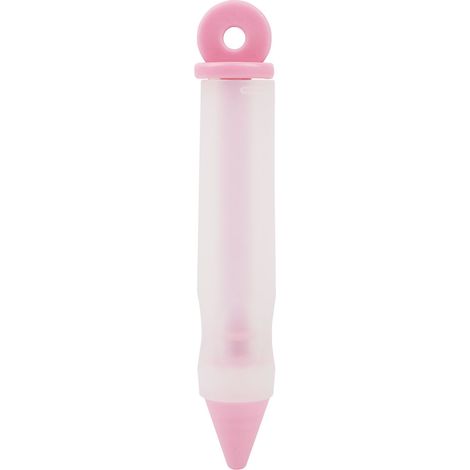 Stylo alimentaire en silicone à 4 embouts, outil de décoration pour chocolat et gâteau (rose) (1/5)