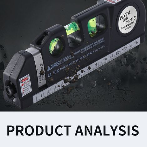 Multifunktionales Laser-Maßband, hochpräziser Infrarot-Entfernungsmesser, tragbare Wasserwaage mit digitaler Messung für Vorhänge, professionelles Messwerkzeug. (1/5)