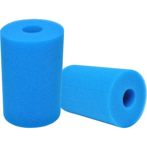 Swess Type B Washable Pool Sponge Filter, Reusable Swimming Cartridge Foam Filter for Compatible with in-tex Type B (2 Pcs) (1/5)