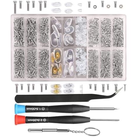 Kit d'outils de réparation lunettes,kit lunettes - tournevis pour Outil remplacement résistant à la rouille monture, (1/5)