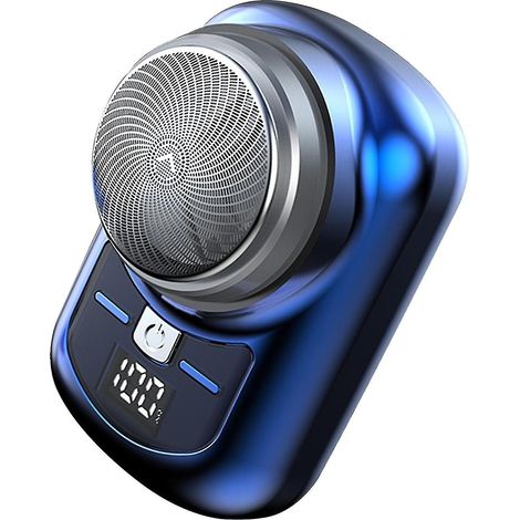 Rasoir électrique rechargeable USB Mini rasoir portable sans fil pour le visage, utilisable sur peau sèche ou humide, petit appareil de rasage (1/5)