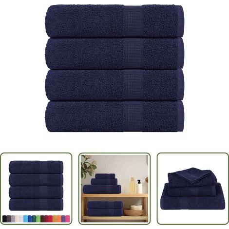 Frottiertuch - Handtücher FROGN 4 Stk. Marineblau 50x100 cm 360 g/m² (1/5)