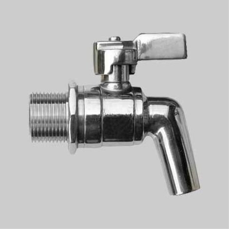 Rubinetto inox a sfera per contenitore 3/4"