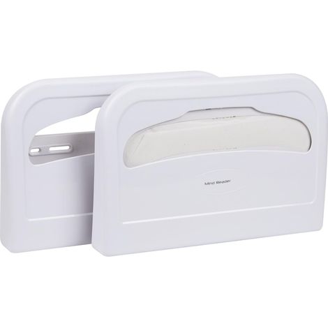 Lot de 2 distributeurs de Couverture de Toilette, protecteurs de siège en Papier jetables, Urnes murales, Rangement Suspendu pour Latrine, Feuilles de Pot hygiénique, Acrylique Robuste, (1/5)