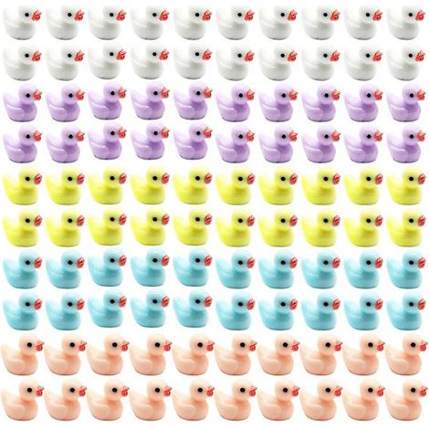 Los 100 Mini-Enten aus Harz für den märchenhaften Garten
