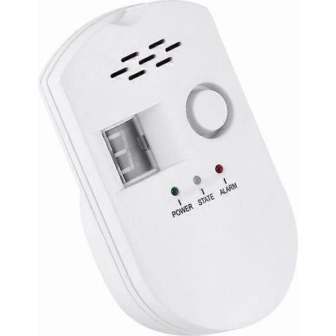 Détecteur de gaz naturel numérique, alarme de gaz domestique, détecteur de fuites de gaz haute sensibilité, détection de fuites de GPL, GNL et charbon, moniteur d'alarme pour la maison/cuisine Ternel (1/5)
