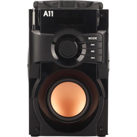 Enceinte Bluetooth portable avec caisson de basses, son stéréo sans fil et basses riches, idéale pour les fêtes en extérieur et les voyages. (1/4)