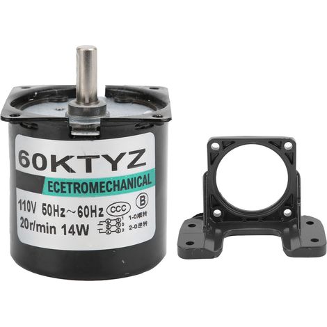 Moteur synchrone aimant permanent 20rpm AC110V réducteur arbre excentré accessoire pour automatisme (1/5)