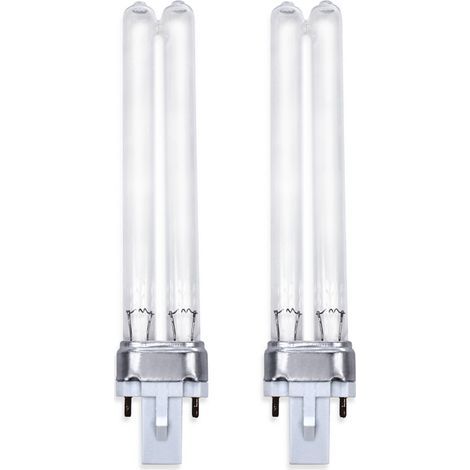 2 Stück 9-W-G23-UV-Lampen, Ersatzsockel für UV-Keimtötungs-Aquariensterilisatoren (1/5)