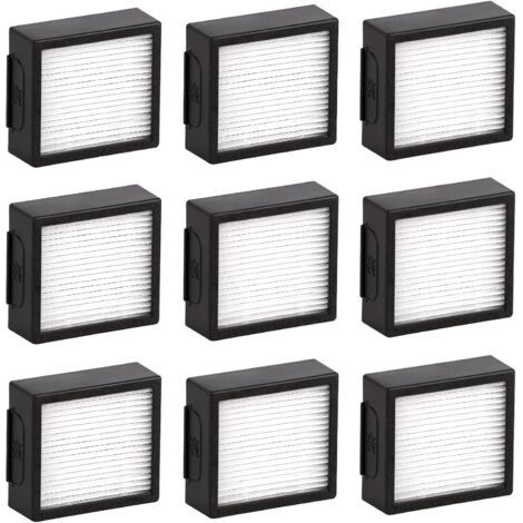 (9 pièces) Combo j9+ Filtre HEPA de remplacement compatible avec l'aspirateur robot iRobot Roomba Combo J7+ plus/Combo j9+/ Combo 10 Max Kit d'accessoires de filtres HEPA (PAS POUR Roomba j9+/ j7) (1/5)