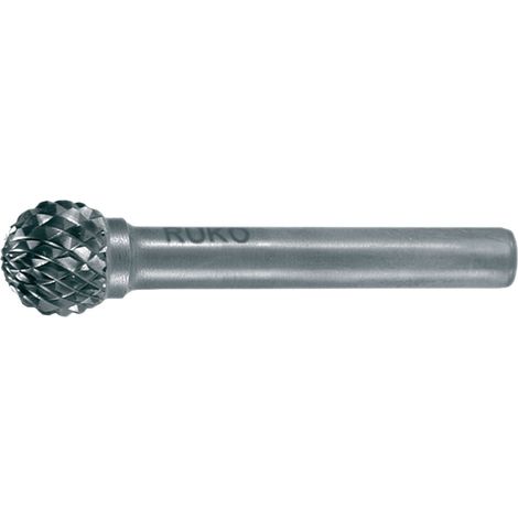 Fresa KUD con manico diametro 6mm, diametro 10mm, lunghezza testa 9mm, HM, superficie lucida, rivestimento KVZ 4