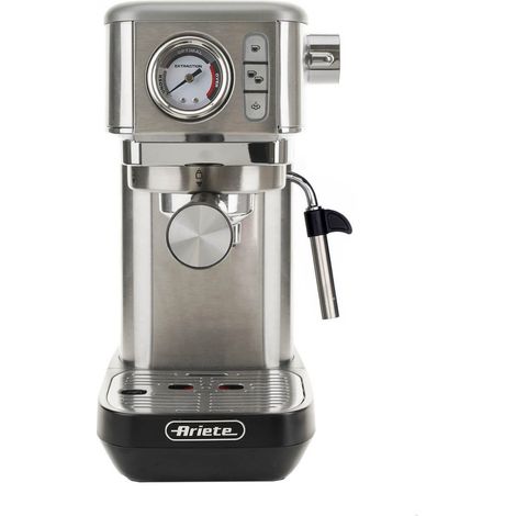 Ariete 1381 Macchina Espresso Manuale 15 bar Cialde ESE e Caffè Macinato 1300W