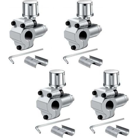 Valves de piercing BPV-31 pour réfrigérateur de climatisation - compatibles avec les tuyaux de 1/4, 5/16, 3/8", remplace BPV31, BPV31D, GPV14, GPV31, GPV38, GPV56, MPV31/paquet de 4 (1/4)