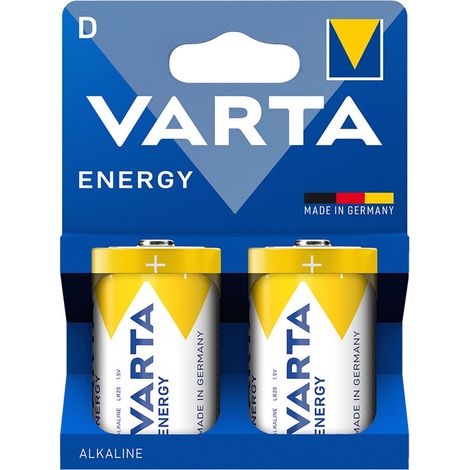 Batteria alcalina a basso consumo LR-20/D 1,5 V "Energy" (Blister da 2)