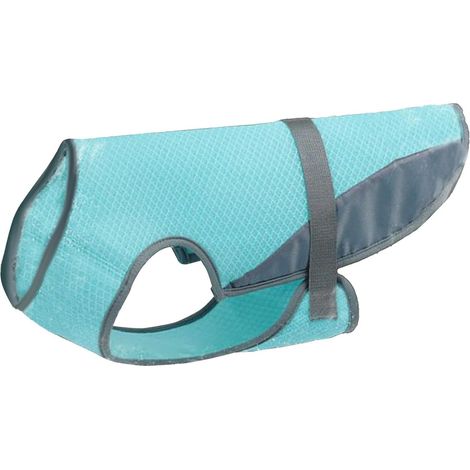 Kühlendes Hundegeschirr – Sommer-Kühljacke für Hunde  Atmungsaktives Netzgewebe, UV-Schutz, geeignet für Spaziergänge, Training, Reisen und Strandaktivitäten – Größe L (1/4)