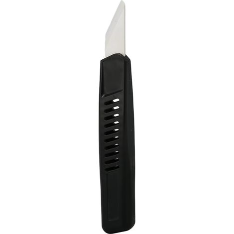 Couteau à cuir avec lame en céramique et manche en plastique, compact, léger et durable. Couteau à aiguiser le cuir utilisé pour couper, raser et tailler. (1/5)