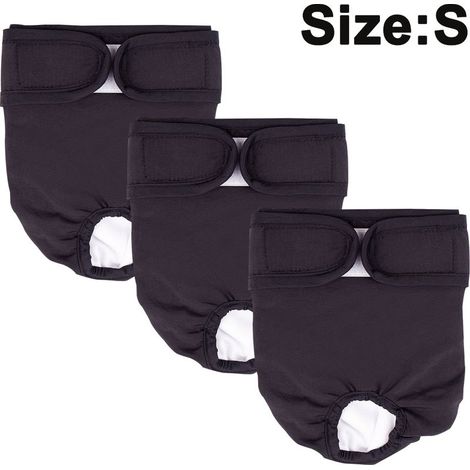 Paquet De 3 Couches Lavables Réutilisables Pour Chien, Pantalon Physiologique Pour Chien Très Absorbant Couche Sanitaire Prévention Du Harcèlement Pour Animaux Pantalon PhysiologiqueAec (1/5)