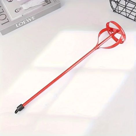 (1 pc) Accessoires pour mélangeur de peinture à base de plâtre à arbre hexagonal, palette de mélange pour perceuse électrique, mélangeur multifonctionnel pour mortier de ciment et de remplissage. (1/5)