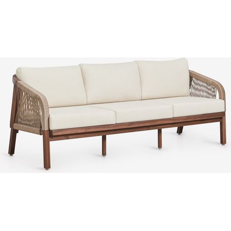 SKLUM 3-Sitzer Garten-Sofa aus Akazienholz Dubai              Akazienbraun dunkel                     