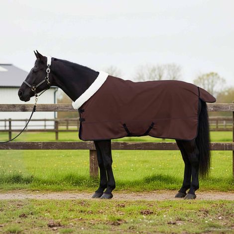 Pferdedecke Volles Dunkelbraun 145 cm Polarfleece