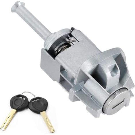 Applicable 51217019975 Cylindre Serrure Barillet Porte Avant Gauche,Barillet Porte Avec 2 CléS Avant Gauche Compatible Avec Bmw Serie 3 E46 (1/5)