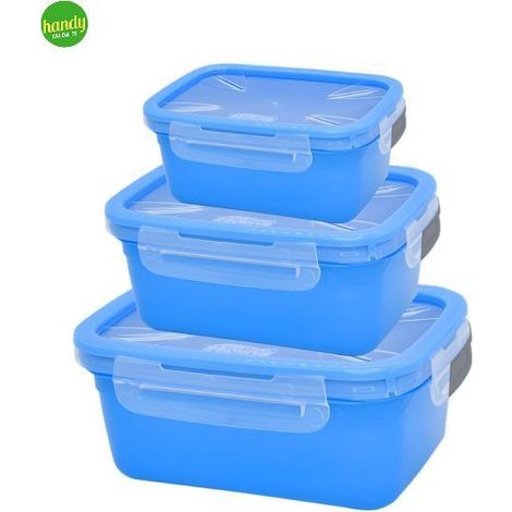 Set 3 Contenitori rettangolari FrigoClick Belli e Forti colori assortiti (1/3)