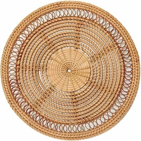 Panier Tissé à Boho Naturel DéCor à DéCoratif en Rotin DéCor Tissé Tenture Murale TisséE-LIAIKI (1/3)