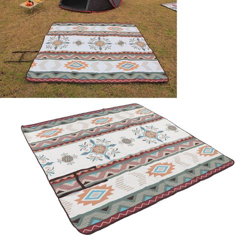 Tapis de Camping Oxford 210D Imperméable Lavable Machine Tapis de Pique-nique Épais pour Voyages Outdoor Type A Seattle (1/5)