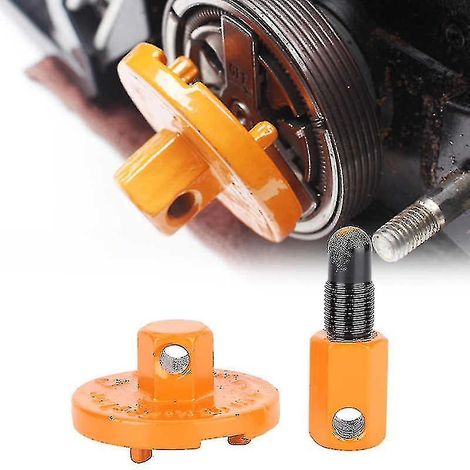 Kit d'outils pratiques pour le démontage du volant moteur et l'arrêt de piston de tronçonneuse, compatible avec les outils d'entretien d'embrayage Husqvarna/Stihl et les outils de jardin. (1/4)