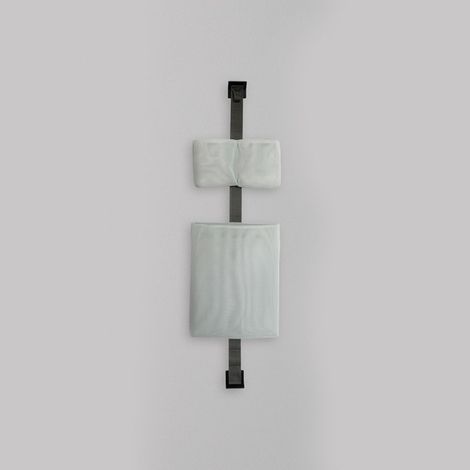 Ever TAPE STORAGE ORGANIZER CON FASCIA GRIGIA 2 GANCI NERO BASKET 1 SMALL/1 DOUBLE GRIGIO M.GE codice prod: EVTPK100AG (1/5)