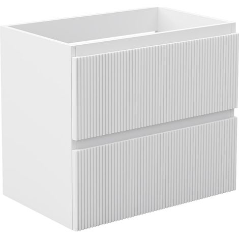 Badmöbel Unterschrank Badschrank Waschbeckenunterschrank 50cm Mattweiß TYP4 (1/5)