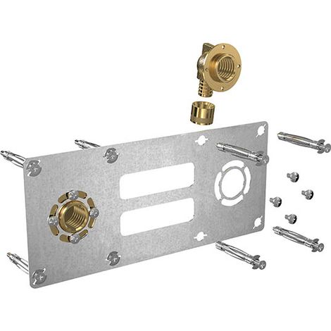 Gripp – Raccord à glissement femelle 15x21 Ø12 – Entraxe 150 – Fixation pour plomberie – Usage professionnel