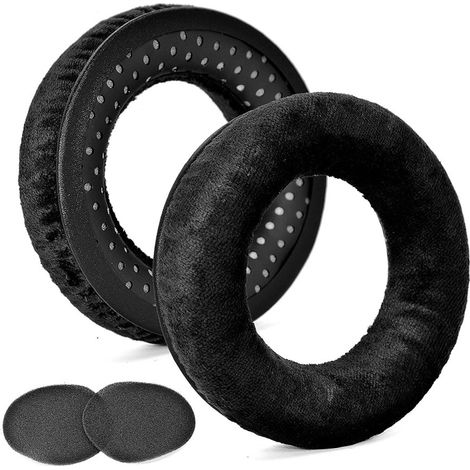 Coussinets d'oreille de rechange compatibles avec les casques beyerdynamic DT990 / DT880 / DT770 PRO (noirs)