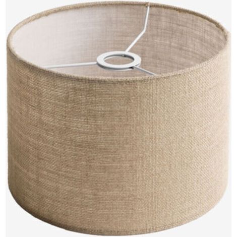 Abat-jour en tissu Arlina SKLUM Beige Lin Ø30 cm - ↑20 cm (1/5)