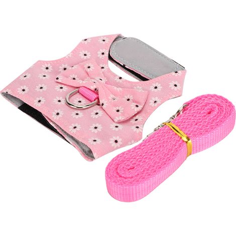 Harnais pour lapin avec laisse, sangle de poitrine pour hamster, accessoires pour petits animaux, taille M (1/5)