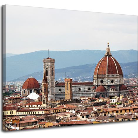 Leinwandgemälde Architektur Florenz 100 x 80 cm