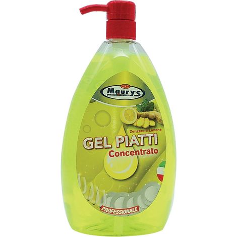 MAURY'S GEL PIATTI PULIZIA TOTALE LIMONE E ZENZERO 1 LT (1/2)