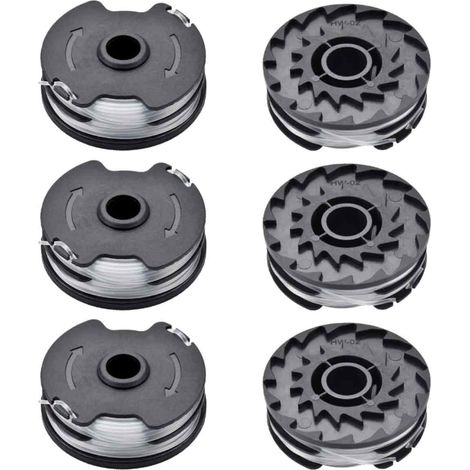 Bobine De Rechange Pour Debroussailleuse - Diametre Filaire 1,65 Mm - Longueur 8,3 M - Compatible Parkside PRTA 20-Li C3 IAN351753 - Lot De 6 (1/5)
