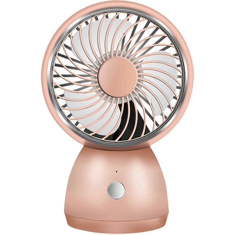 Ventilateur de bureau portable à 3 vitesses, mini ventilateur, batterie rechargeable USB 1200 mAh (1/4)