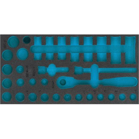 Garniture en mousse souple bimatière 163-483L HAZET (1/2)