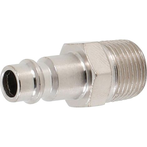 Bgs Technic – Embout de gonflage 3/8 mâle – Filetage BSP pour raccord coupleur air – Longévité et fiabilité – Manipulation simple (1/3)