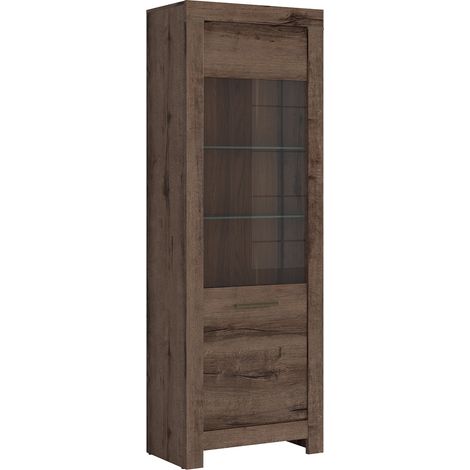 Vitrine 2 portes Adam Bois foncé (1/5)
