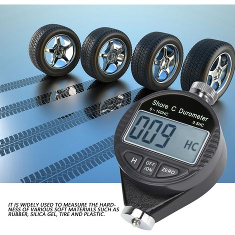 Duromètre numérique Shore C 100HD pour mesure de dureté du caoutchouc, écran LCD, testeur de dureté portable (1/5)